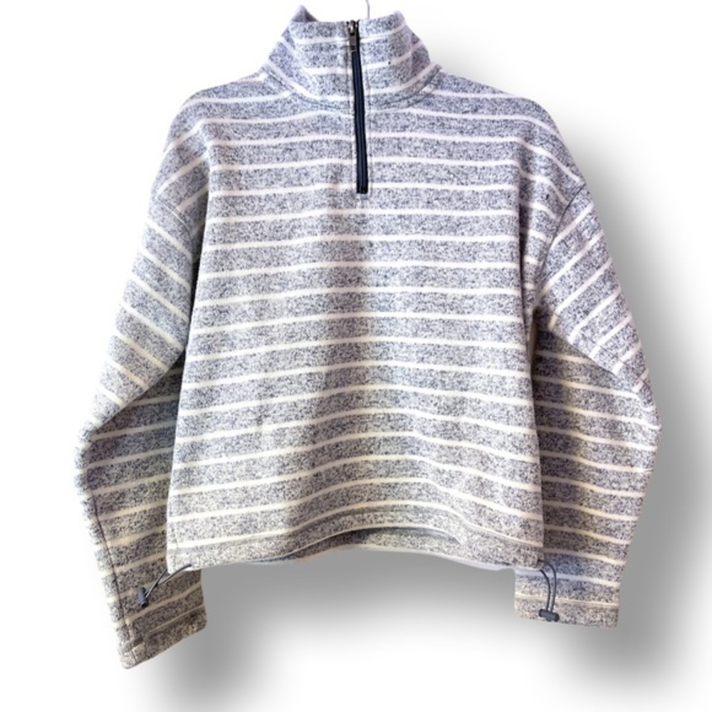 Thread‎ + Supply striped quarter zip sweatshirt size S
